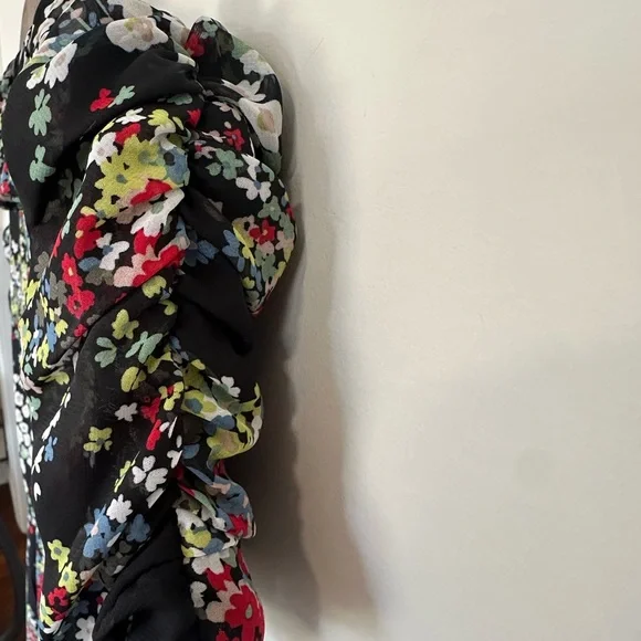 Vintage Miss Sixty Y2K Puff Sleeve Wrap Dress - Picture 5 of 6